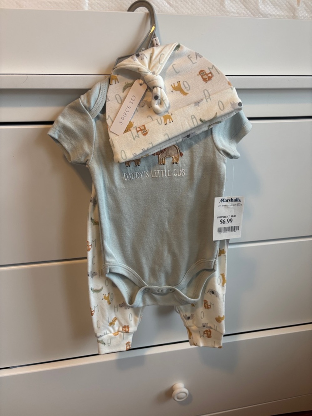 NWT - Daddy’s Little Cub baby set - 3-6 months